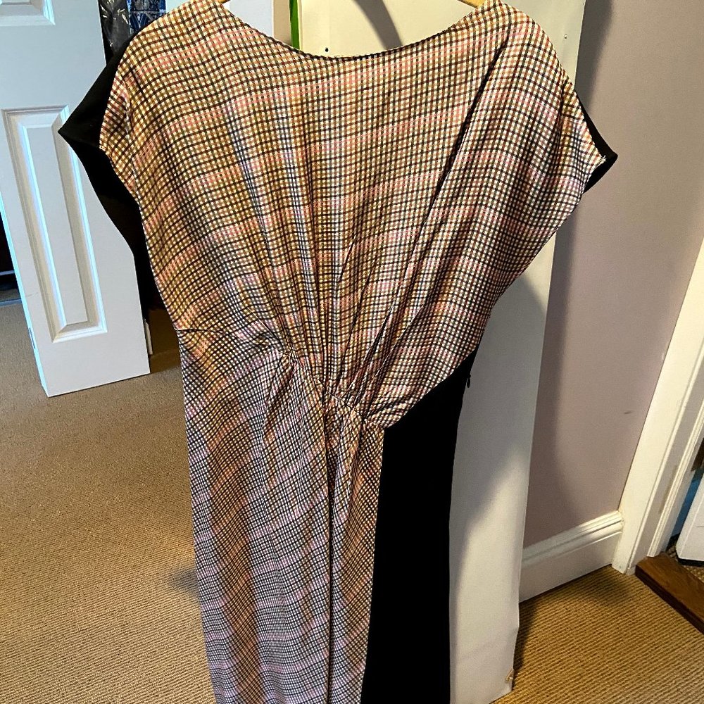 Zara womens patterned short sleeve midi dress